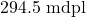 294.5\text{ mdpl}