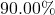 90.00\%