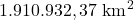 1.910.932,37\text{ km}^2