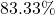 83.33\%